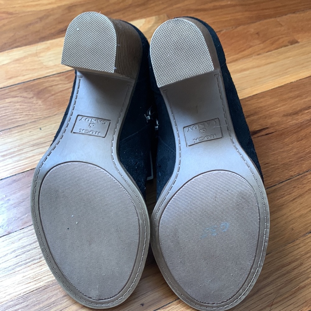 Open toe black booties - Picture 4 of 6